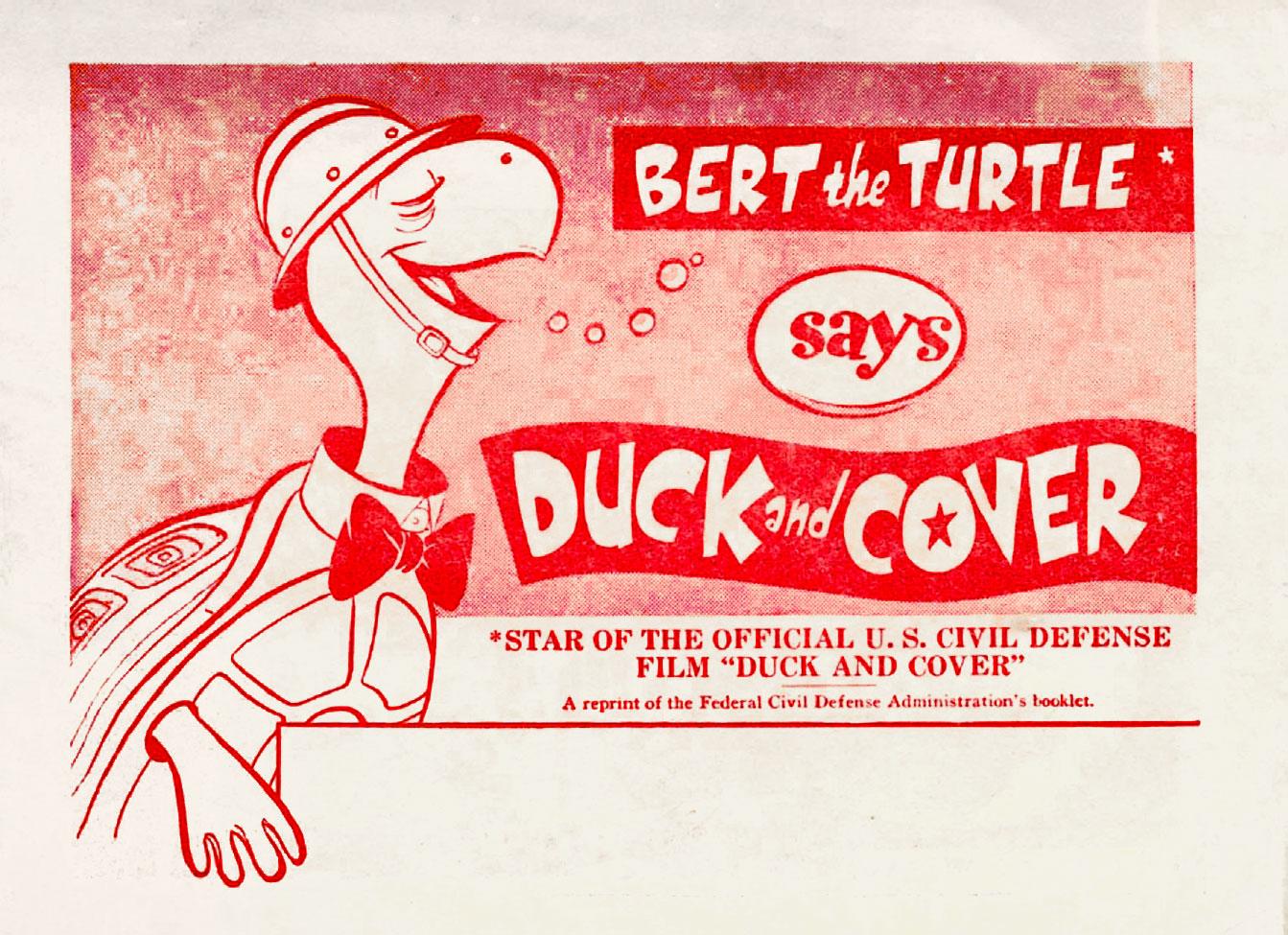 The character Bert the Turtle starred in "Duck and Cover," an official U.S. civil defense film produced during the Cold War. (James Vaughan / Flickr)