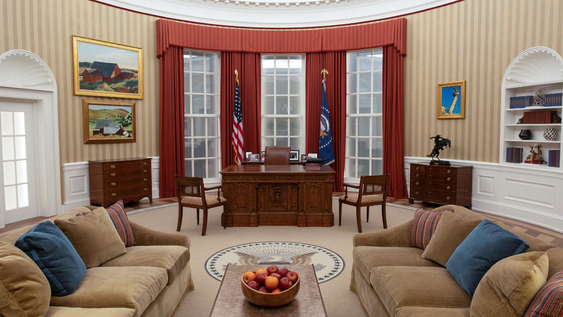 The Oval Office experience at the Obama Presidential Center Museum in Chicago on May 21, 2026. (The Obama Foundation)