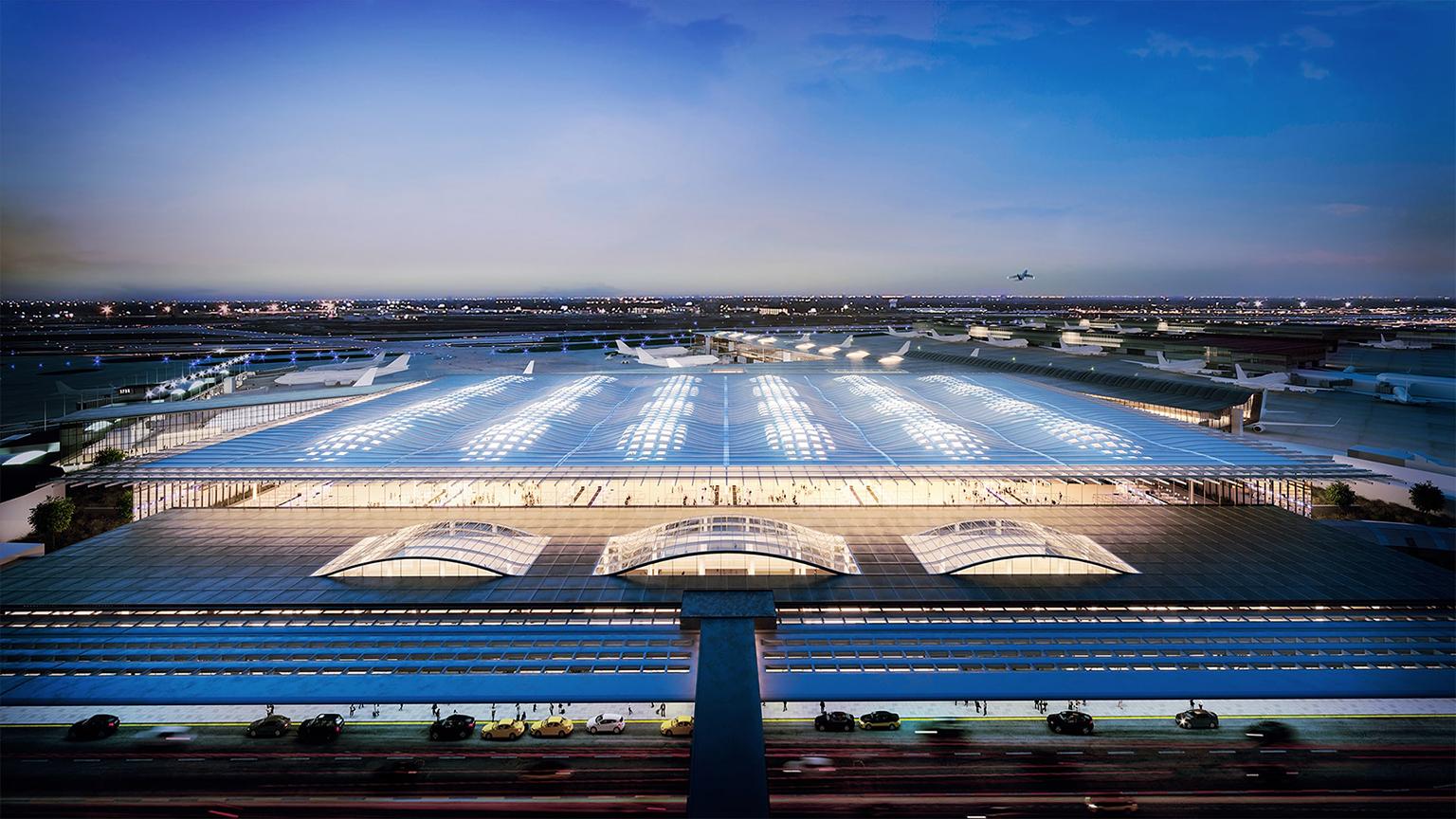 The O’Hare expansion proposal from Santiago Calatrava (Chicago Department of Aviation)