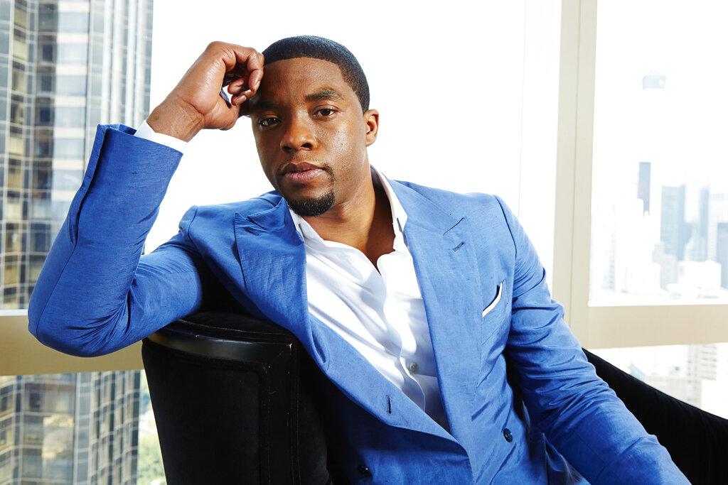 This July 21, 2014 file photo shows actor Chadwick Boseman posing for a portrait in New York. (Photo by Dan Hallman / Invision / AP, File)