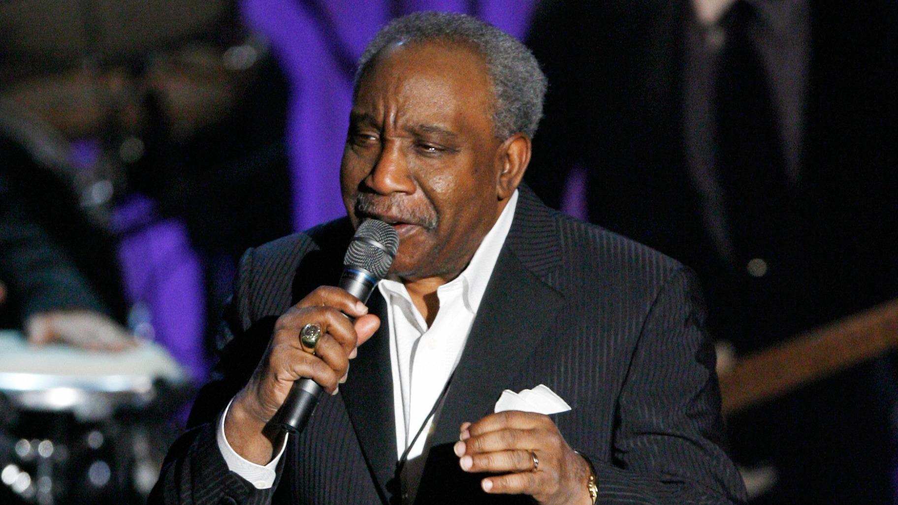 FILE - Jerry Butler performs &quot;Only the Strong Will Survive&quot; at the Rock and Roll Hall of Fame Induction Ceremony in New York on March 10, 2008. (Jason DeCrow / AP Photo, File)