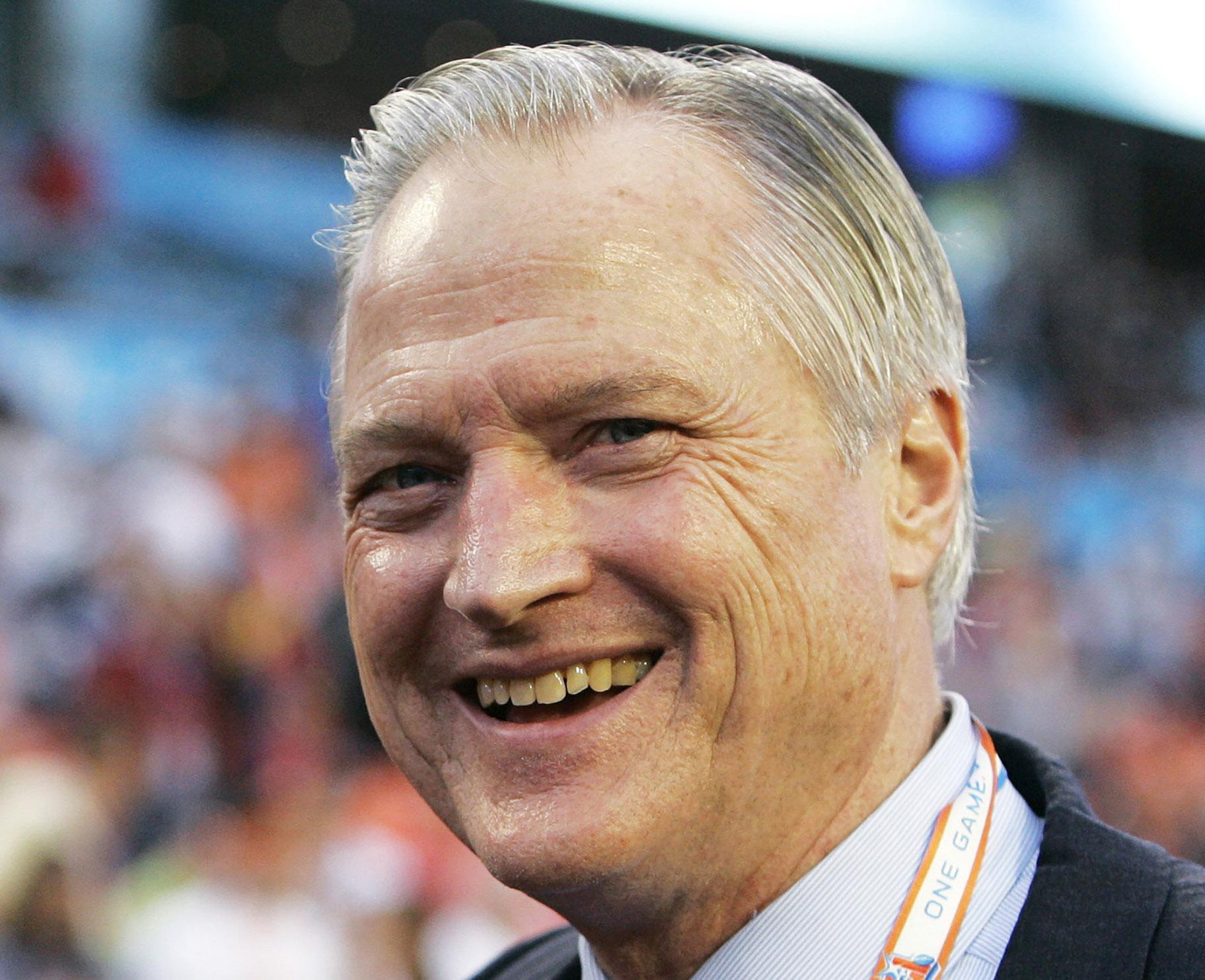 In this Feb. 4, 2007, file photo, Chicago Bears chairman Michael McCaskey is seen on the field before the Super Bowl XLI football game between the Bears and Indianapolis Colts in Miami. (AP Photo / Jeff Roberson, File)