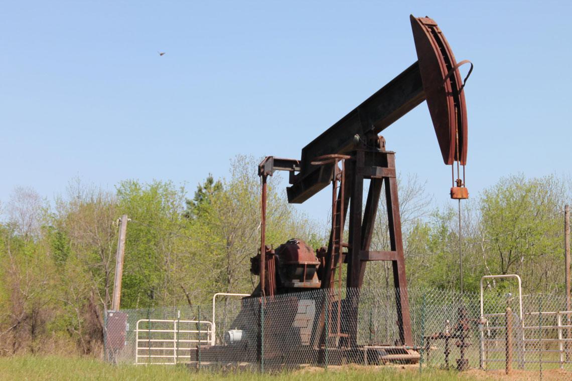 An oil well pumpjack is pictured. (arcturusangel / Morguefile)