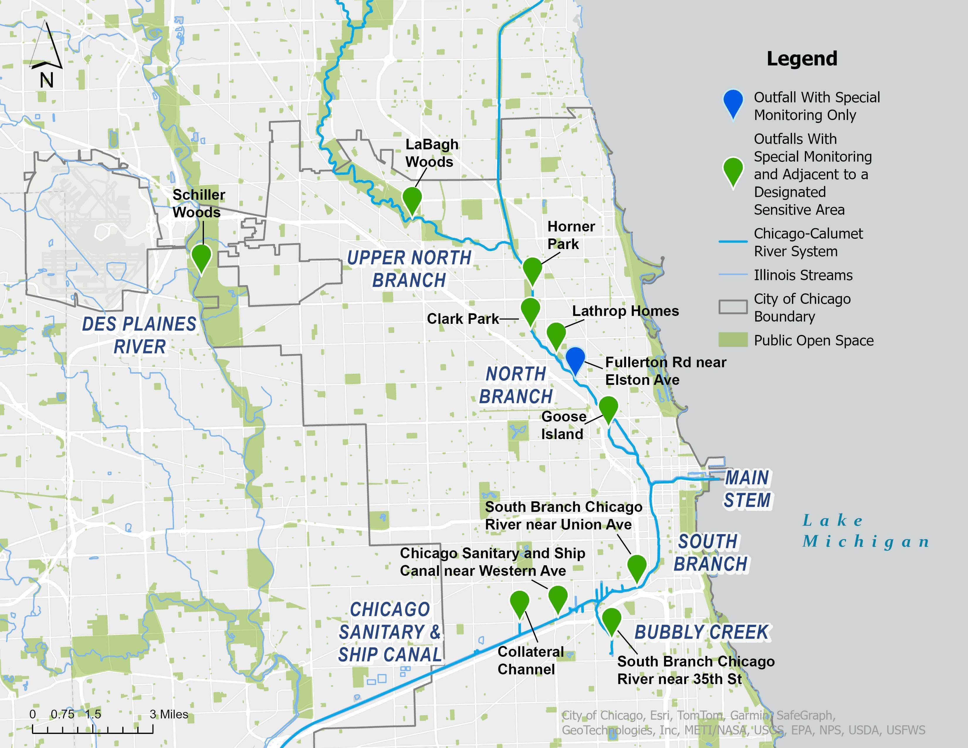 The Illinois EPA permit also requires advanced monitoring of 11 outfalls. (Credit: Friends of the Chicago River)