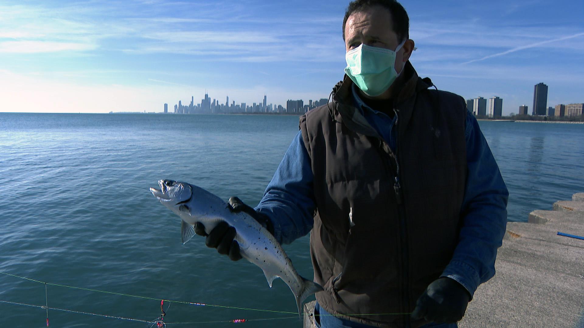 Power Line Fishing Montrose Harbor Coho Salmon Featuring JasonSpecial  Chicago Illinois Salmon 2021 