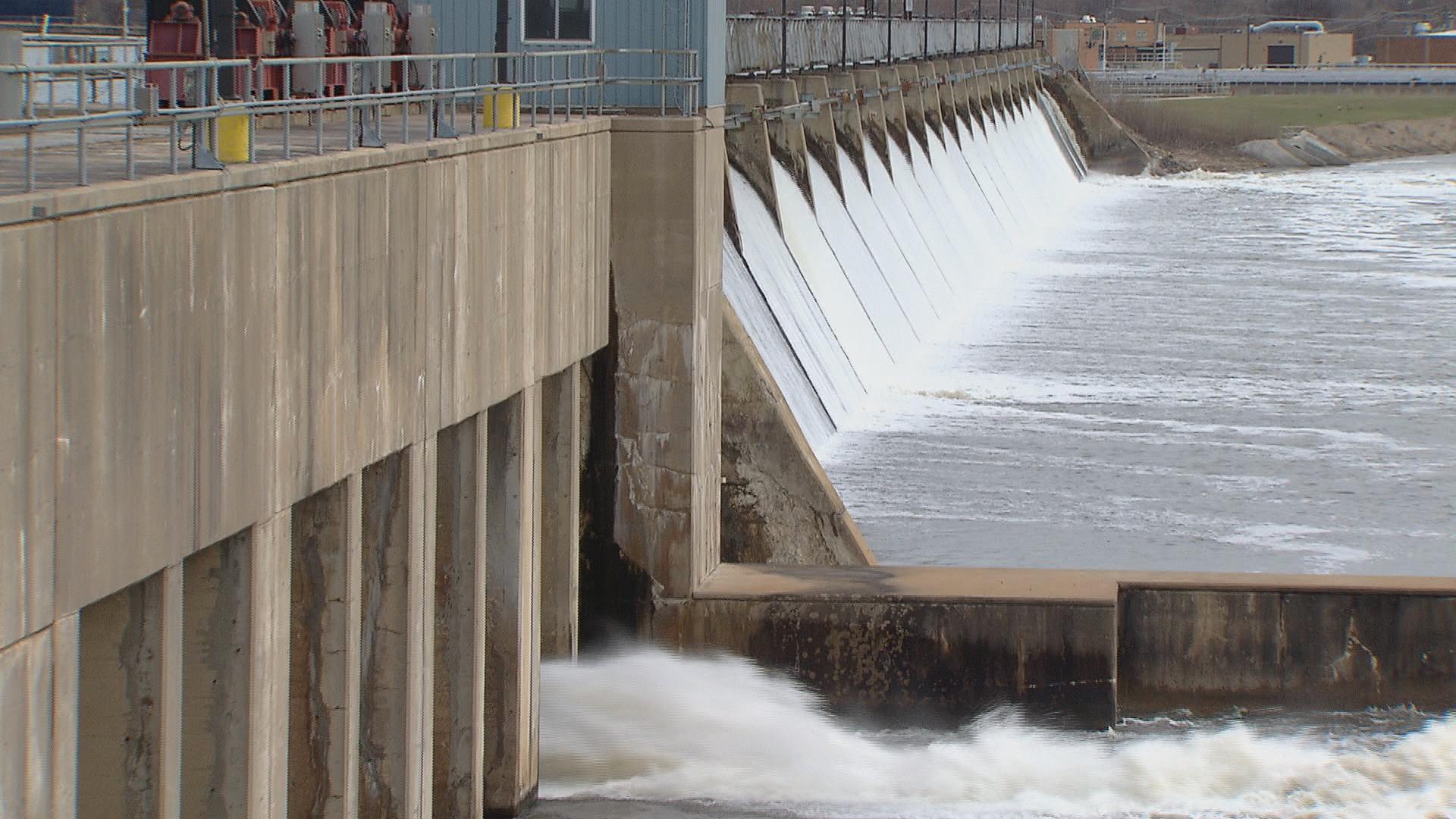 The Brandon Road Lock and Dam along the Des Plaines River in Joliet