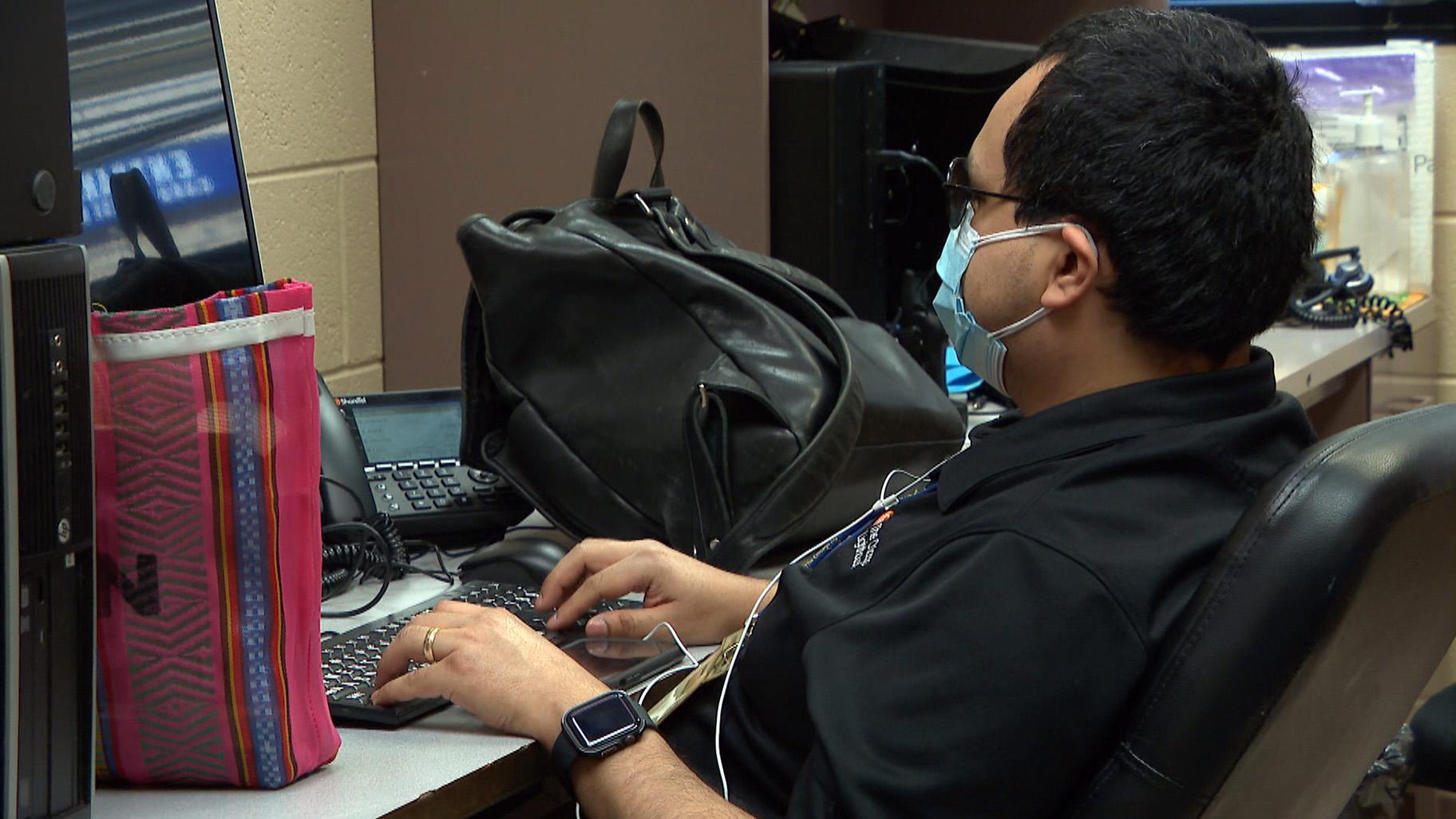 Jose Martinez is part of a consulting team at the Lighthouse that user-tests websites for accessibility. The service, called Digital Accessible Experience or DAX, is a new enterprise for the organization. (WTTW News)