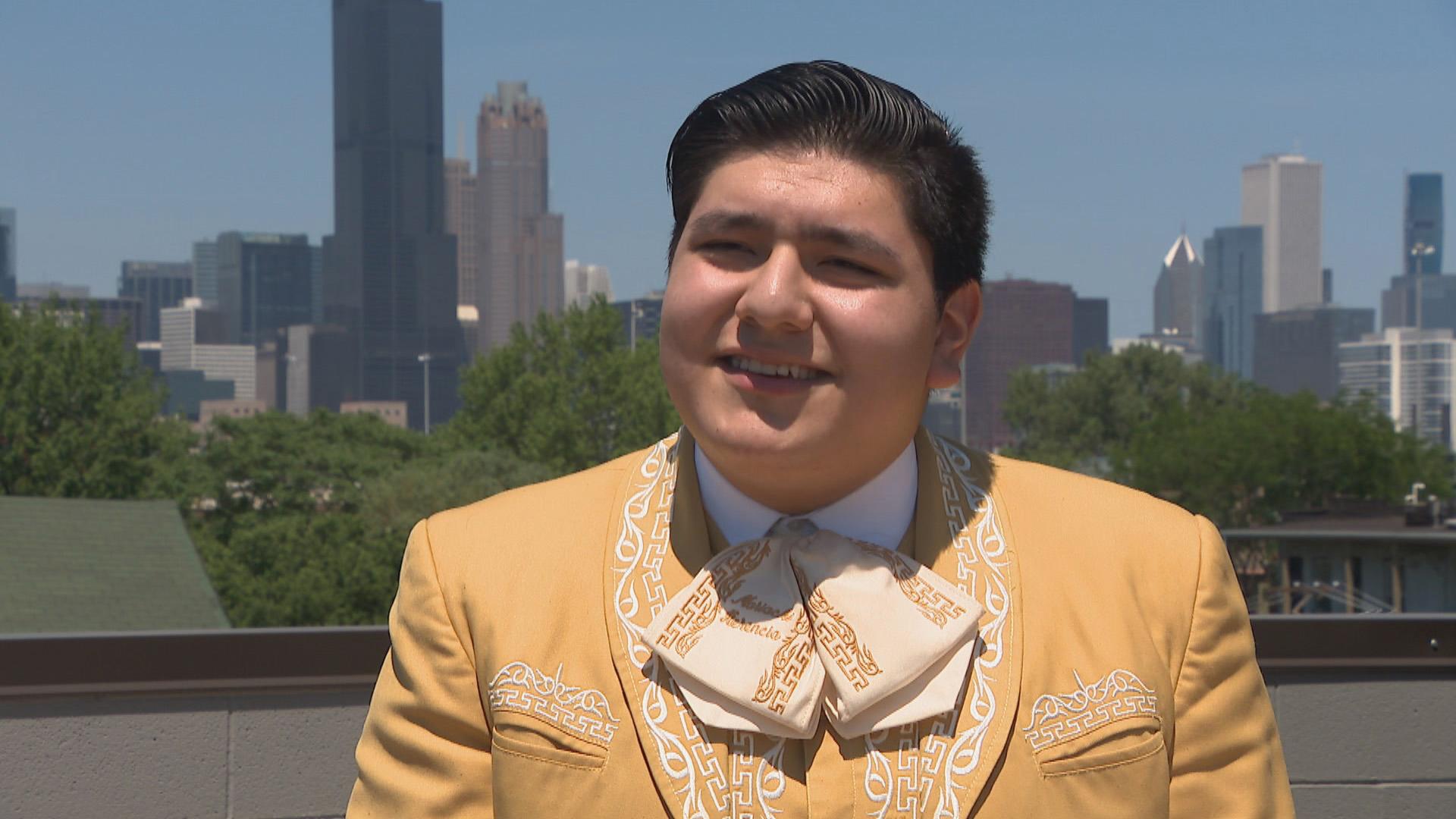 Marco Villela of Mariachi Herencia de Mexico (WTTW News)