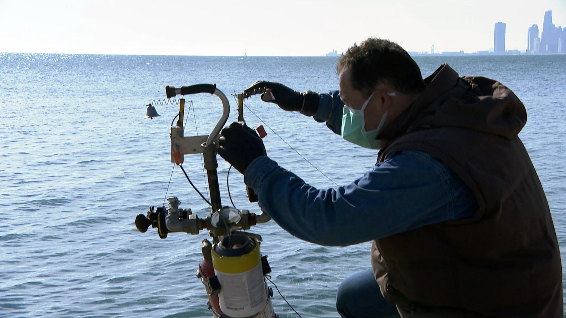 The pull of powerlining: The start of spring fishing on Chicago