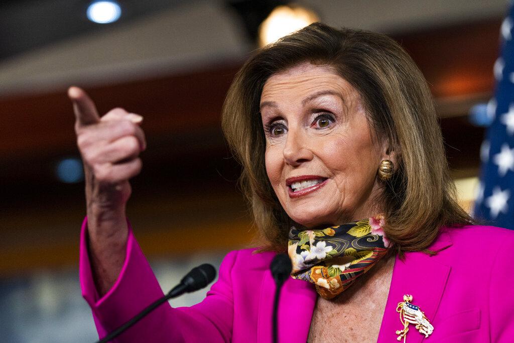 House Speaker Nancy Pelosi of Calif., speaks during a news conference on Capitol Hill, Friday, Sept. 18, 2020, in Washington. (AP Photo / Manuel Balce Ceneta)