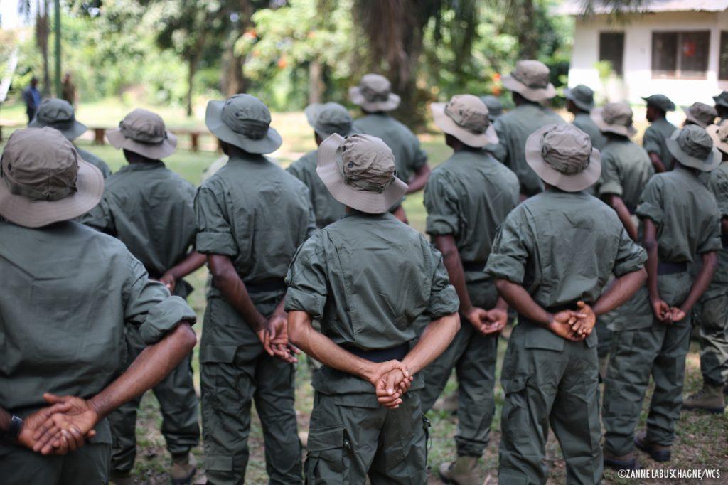 Park rangers at the Nouabale-Ndoki National Park in the Republic of Congo (Z. Labuschagne / Wildlife Conservation Society)