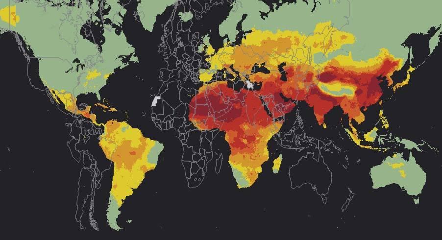 Air Pollution World Map