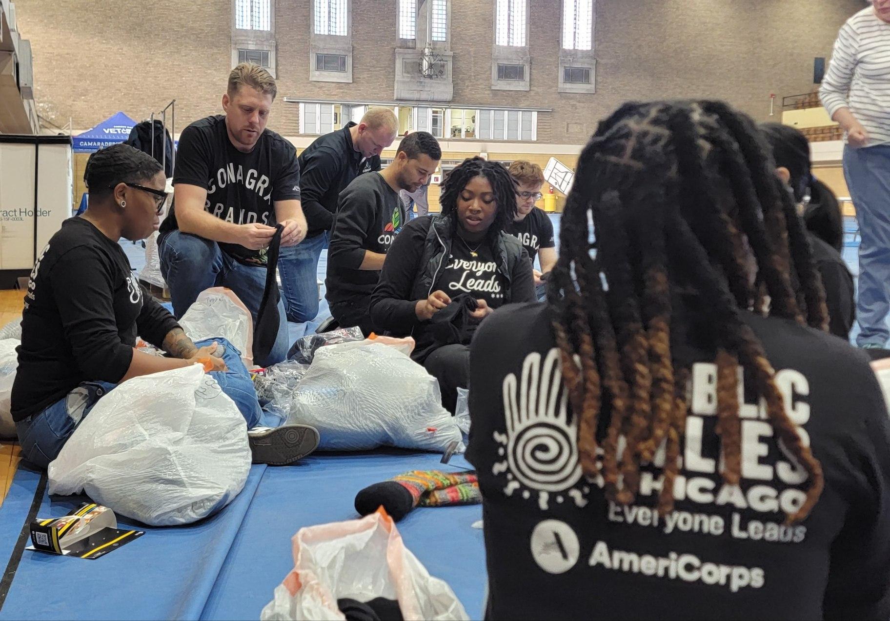 Public Allies Chicago's Veterans Service Day in 2024. (Courtesy of Mark Payne / Public Allies Chicago)
