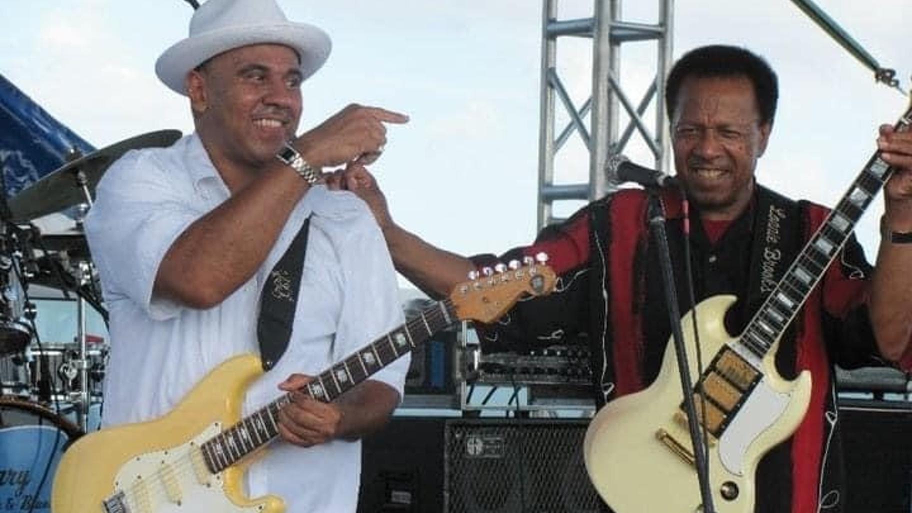 Ronnie Baker Brooks and Lonnie Brooks, circa 2005. (Courtesy of Ronnie Baker Brooks)