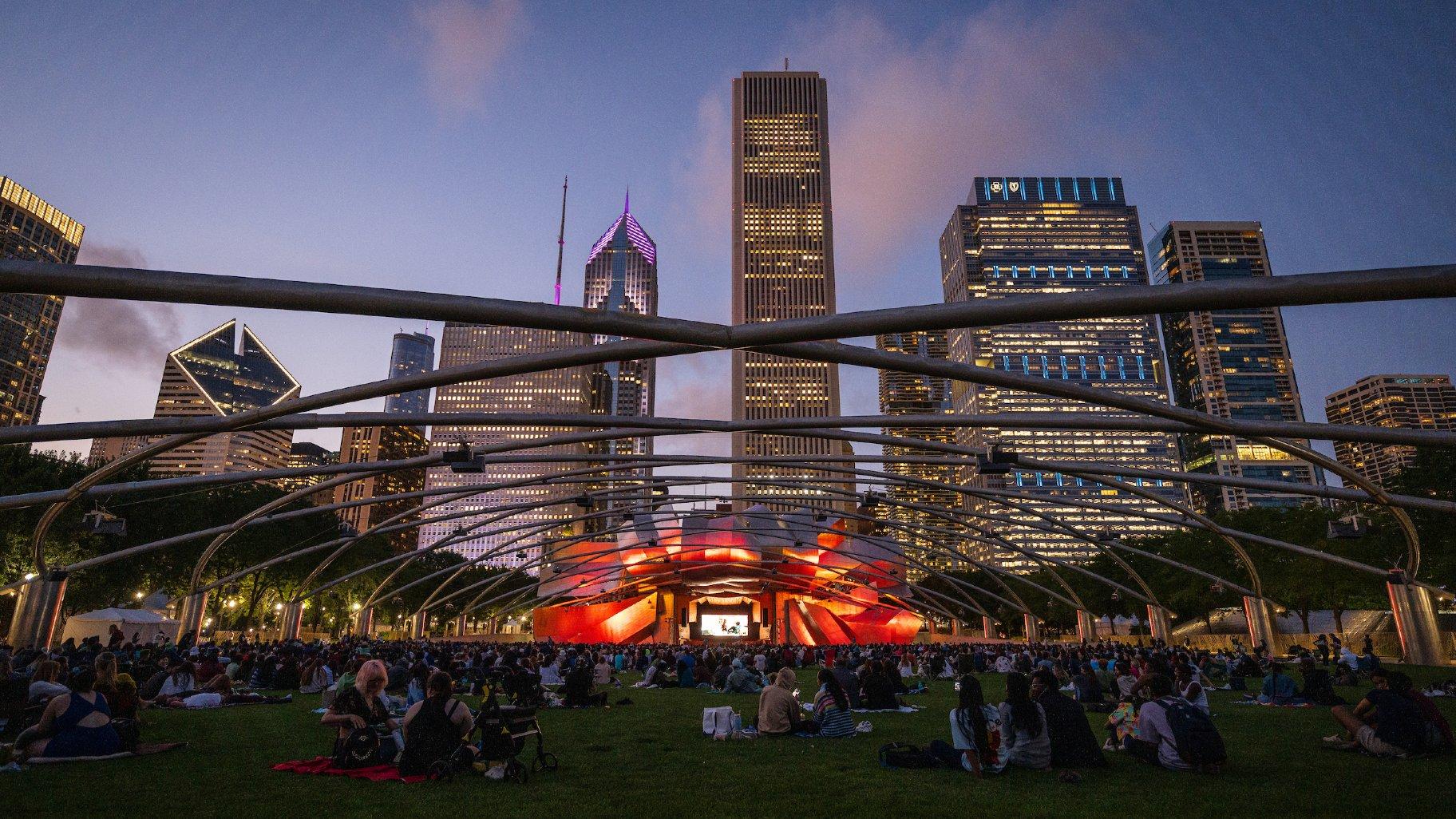 Millennium Park Summer Film Series. (Patrick L. Pyszka / City of Chicago)