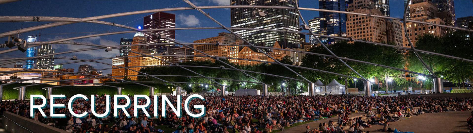 Millennium Park Summer Film Series. (Patrick L. Pyszka / City of Chicago) 
