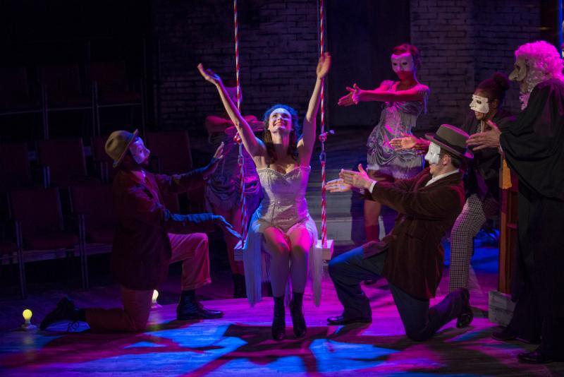 Caitlin Collins and the ensemble of “Ragtime.” (Photo by Michael Brosilow)