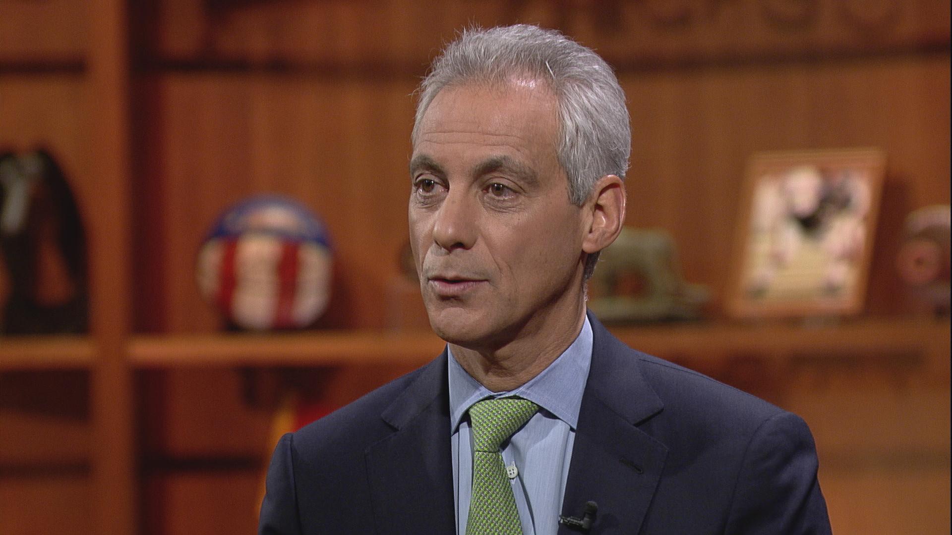 Mayor Rahm Emanuel appears on “Chicago Tonight” on Jan. 24.