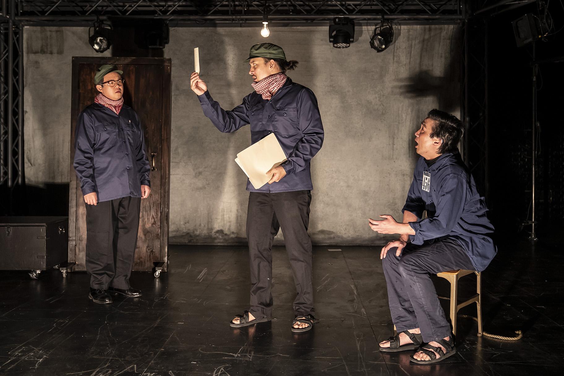 Rammel Chan, Matthew Yee and Greg Watanabe in “Cambodian Rock Band.” (Photo by Liz Lauren)