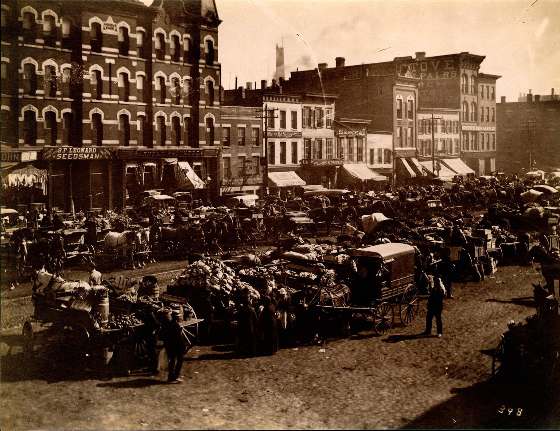 Randolph Market (Courtesy of the Chicago History Museum)