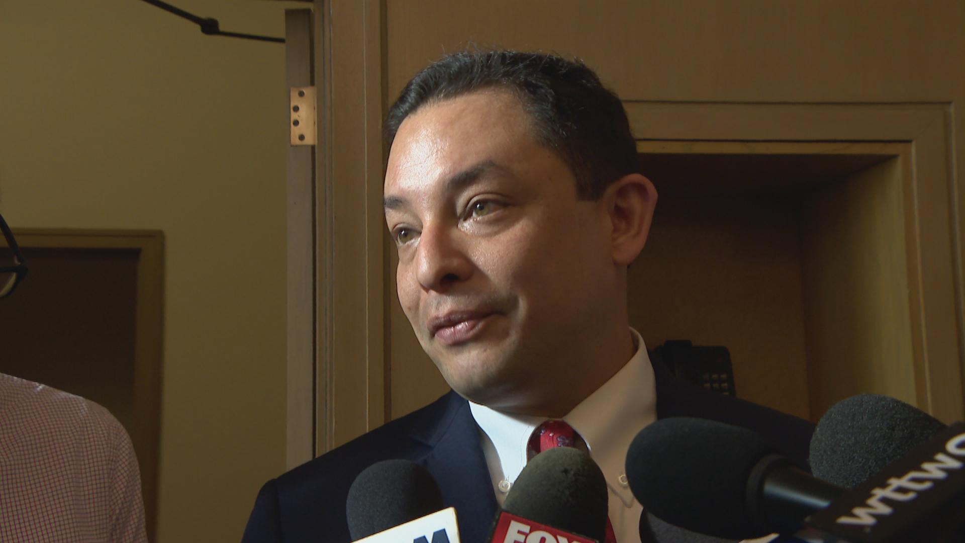 “First and foremost, I’m not trying to be the organizer of a resistance against the mayor,” Ald. Raymond Lopez said Wednesday following the first City Council meeting presided over by new Mayor Lori Lightfoot. (WTTW News)