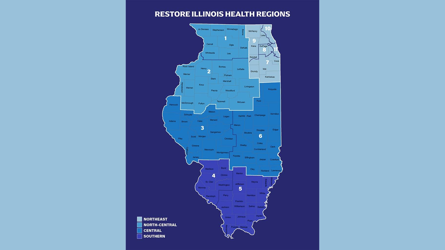 A page from Gov. J.B. Pritzker’s “Restore Illinois” plan. (Click to see larger version.)