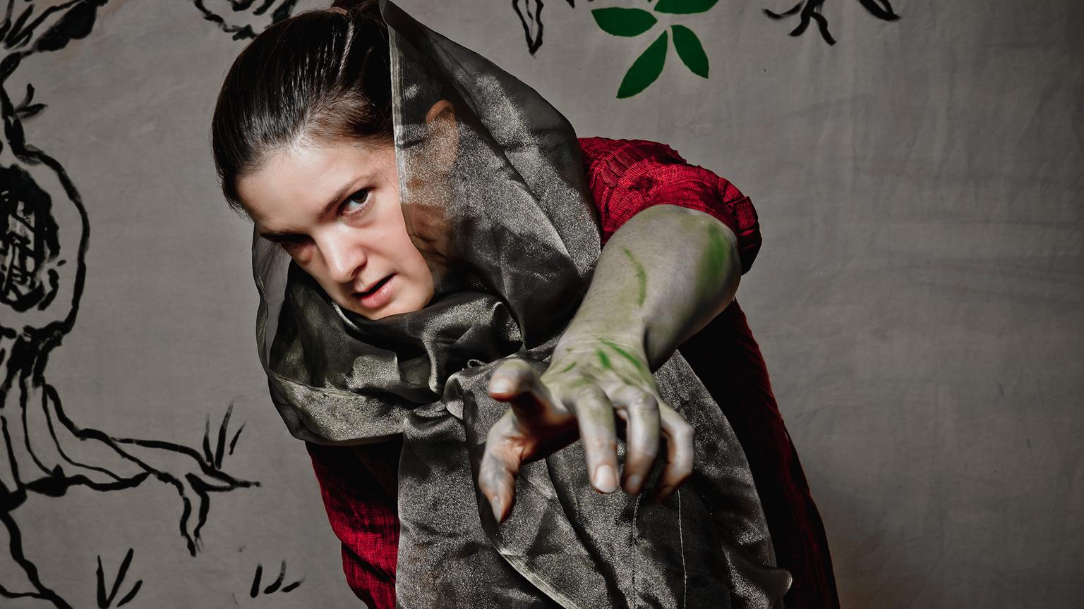 Julia Williams of “Skriker,” part of the 30th annual Rhinoceros Theater Festival (Photo by Jeffrey Bivens)