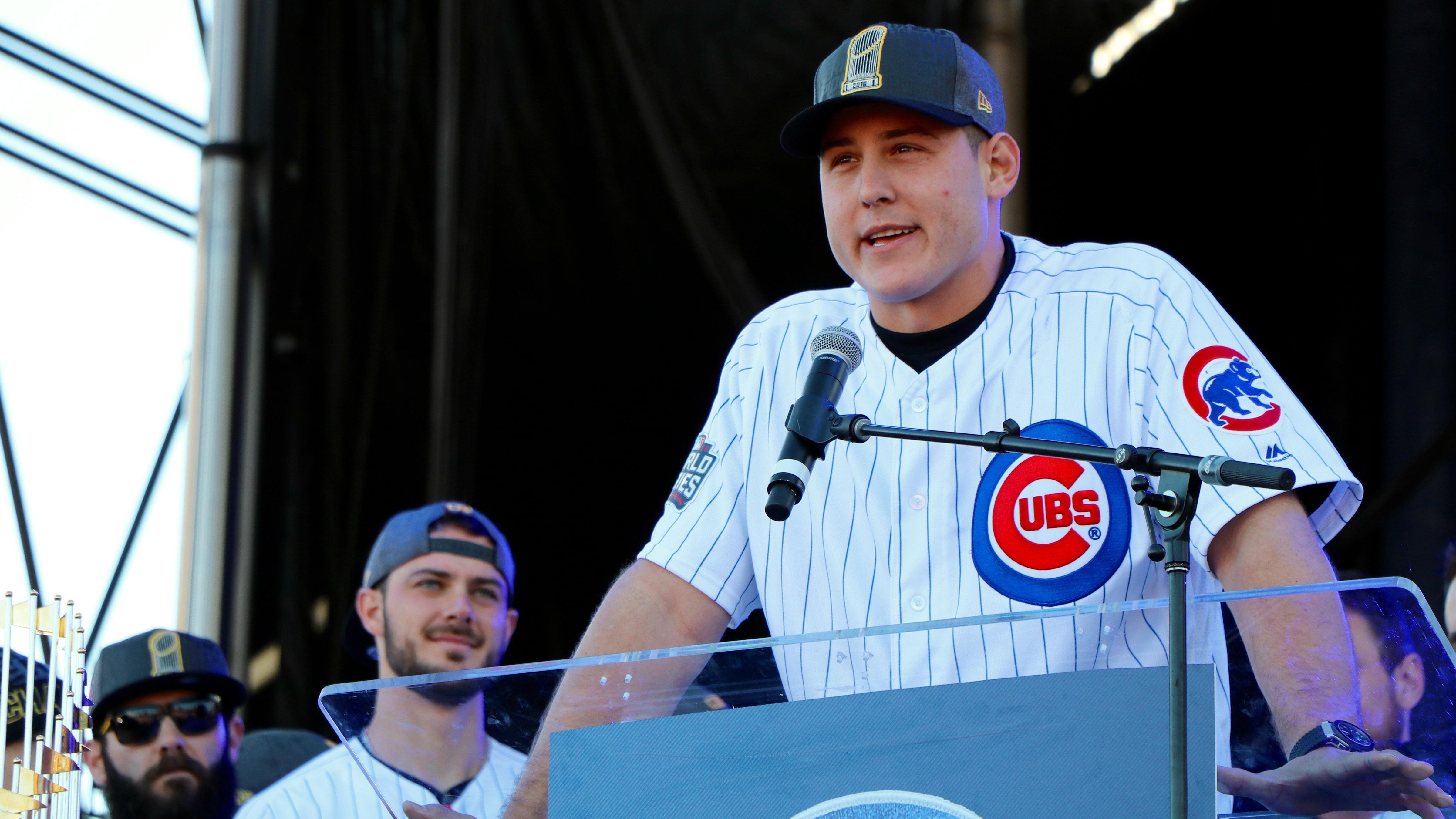 During the Cubs Con kids press conference, a young fan asked Anthony Rizzo  to be her valentine