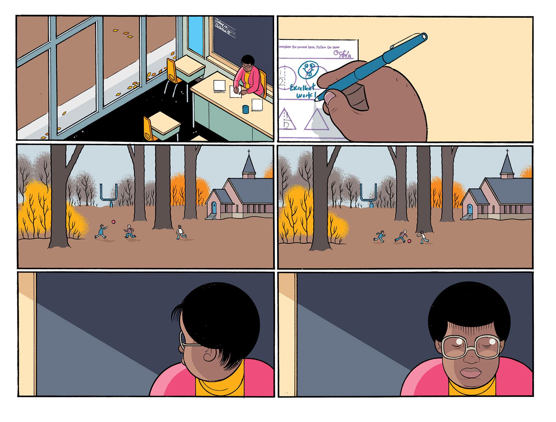 An illustration from “Rusty Brown.” (Courtesy of Chris Ware and Pantheon Books)