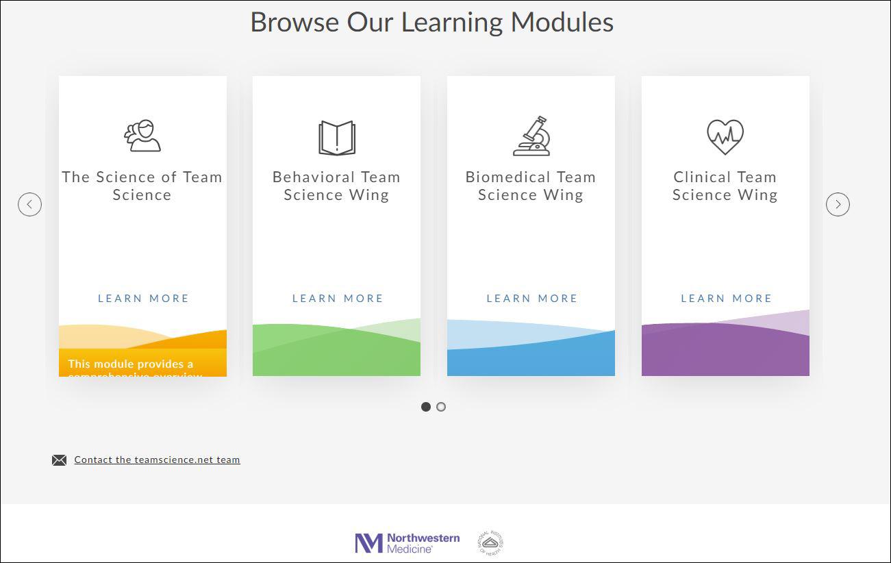 An online training tool developed at Northwestern University helps scientists prepare for collaborative projects. (Courtesy Northwestern University) 