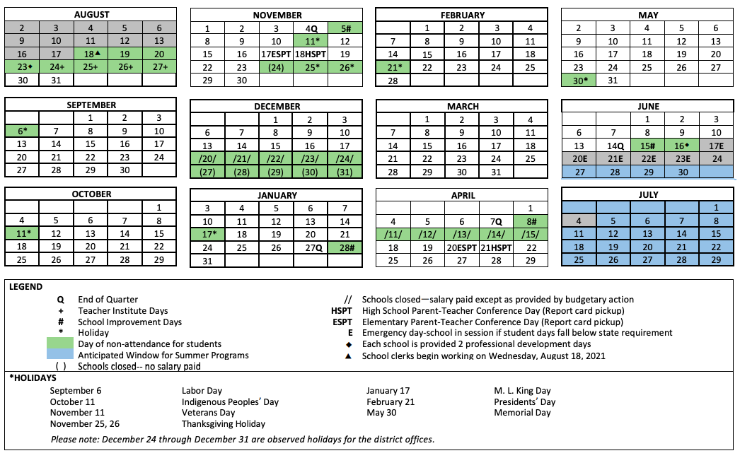 Ccps 2022 23 Calendar