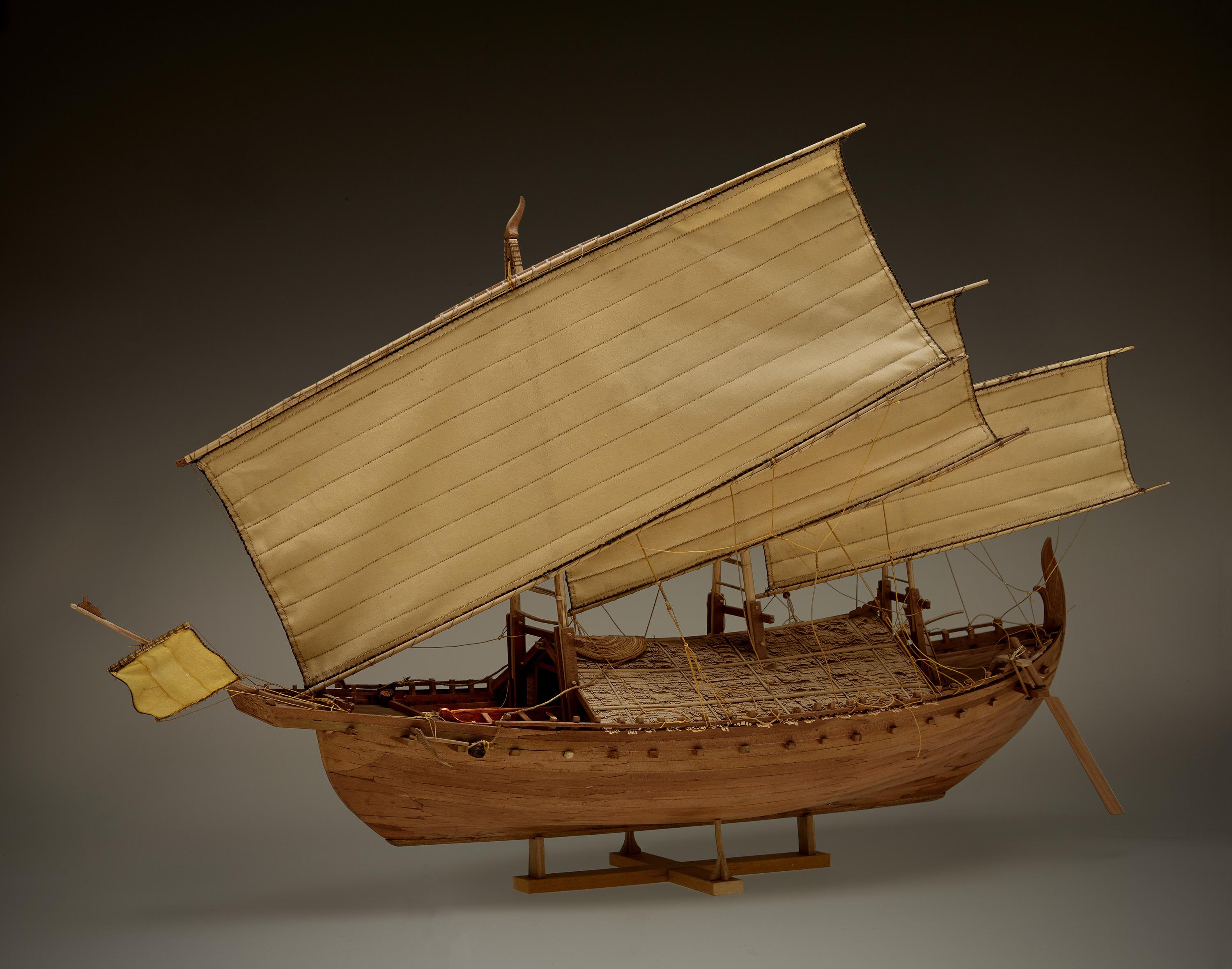 Model of the Java Sea shipwreck, built by Nicholas Burningham (John Weinstein / The Field Museum)