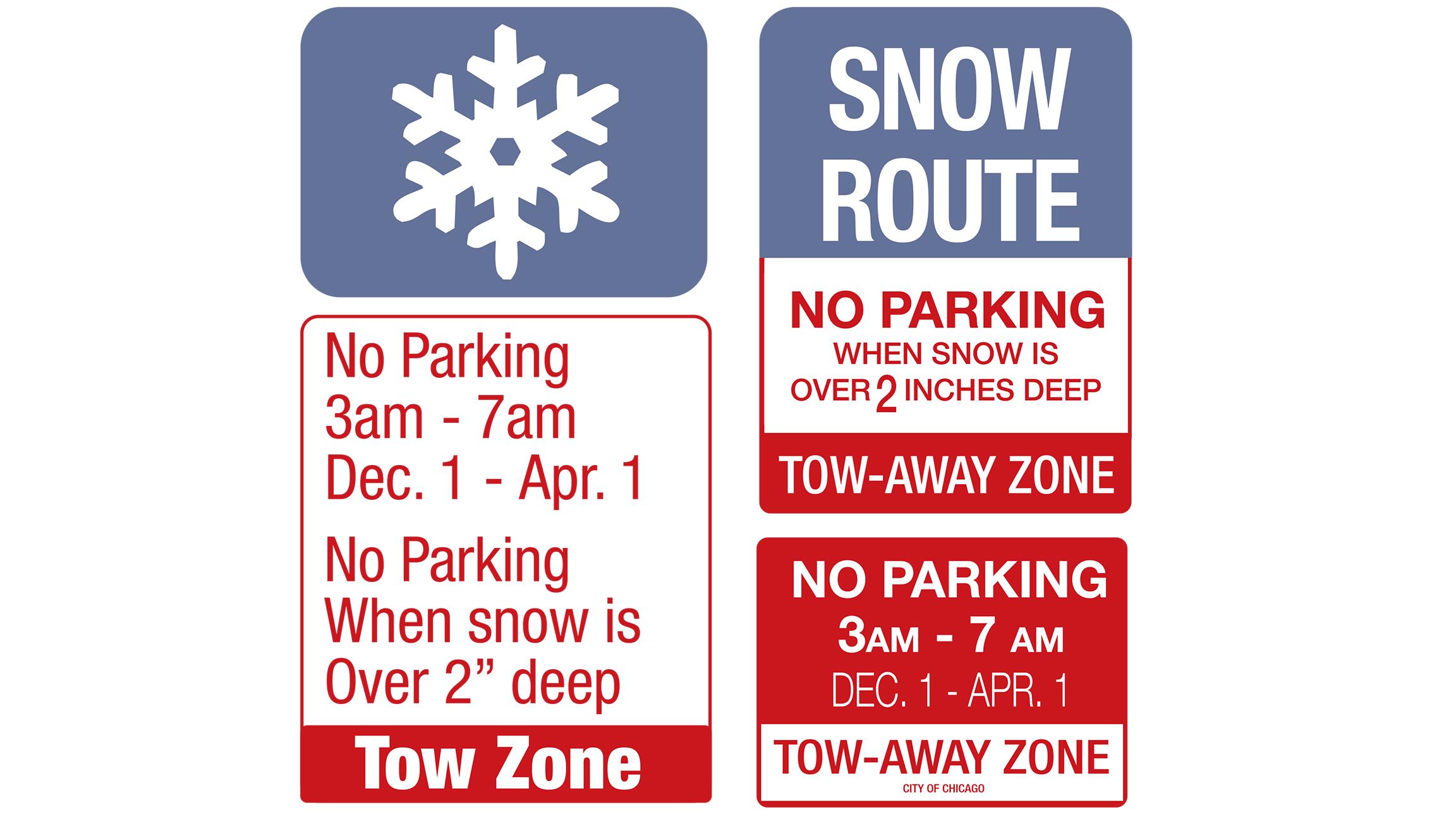 Sign of the times: Keep your eyes peeled for signs like these when parking. (Courtesy City of Chicago)