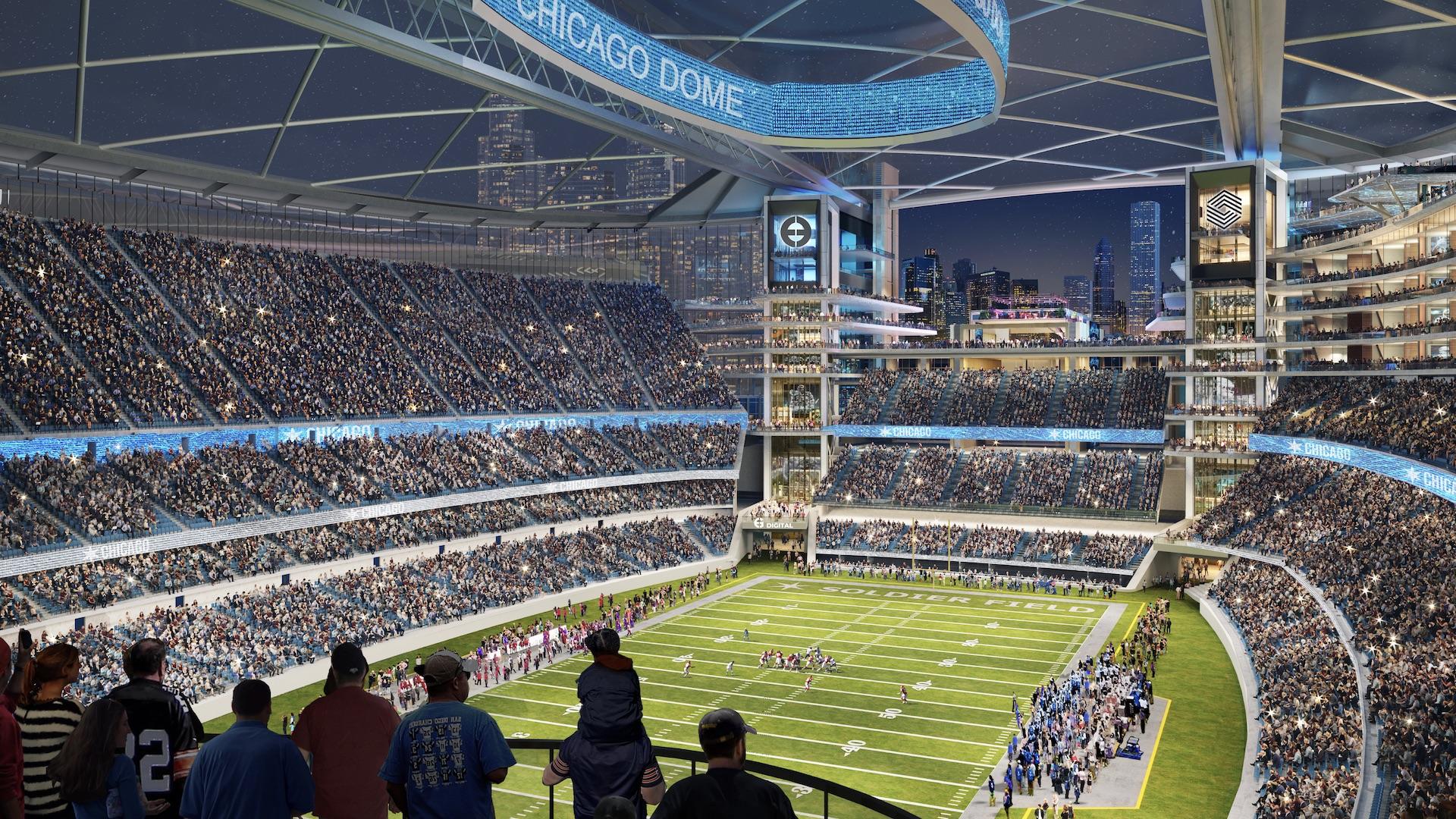 Chicago Mayor Brandon Johnson provides Bears stadium update on Football  Night in Chicago