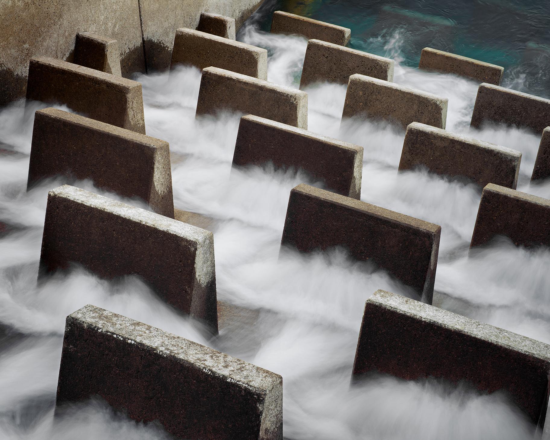 “Diffusers” captures energy dissipators that prevent damage to the lining of a reservoir in Los Angeles. (Brad Temkin / The Field Museum)