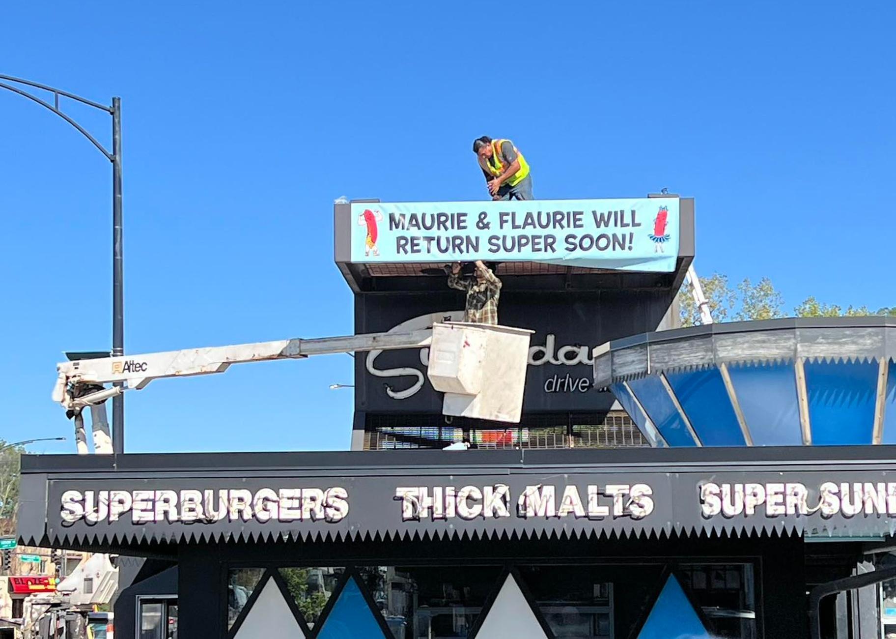 Superdawg is assuring customers “Maurie” and “Flaurie” will be back. (Superdawg / Facebook)