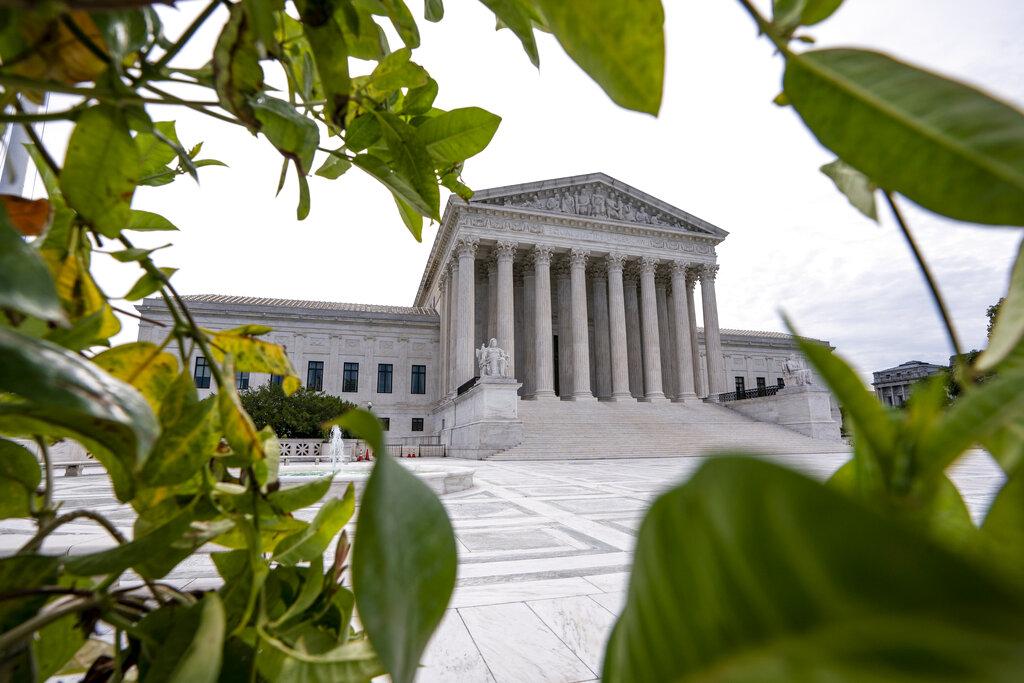 The Supreme Court is seen in Washington, early Monday, June 15, 2020. (AP Photo / J. Scott Applewhite)