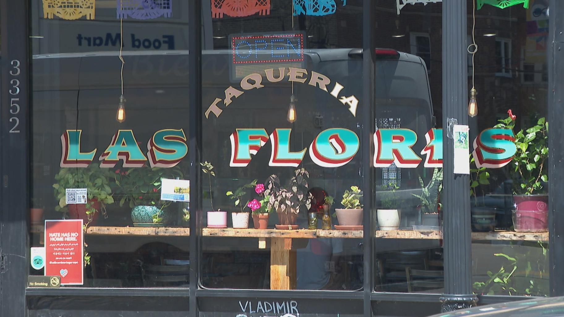 Taqueria Las Flores in 2022. The restaurant at 3352 W. Foster Ave. burned down on Aug. 5, 2023. (WTTW News)
