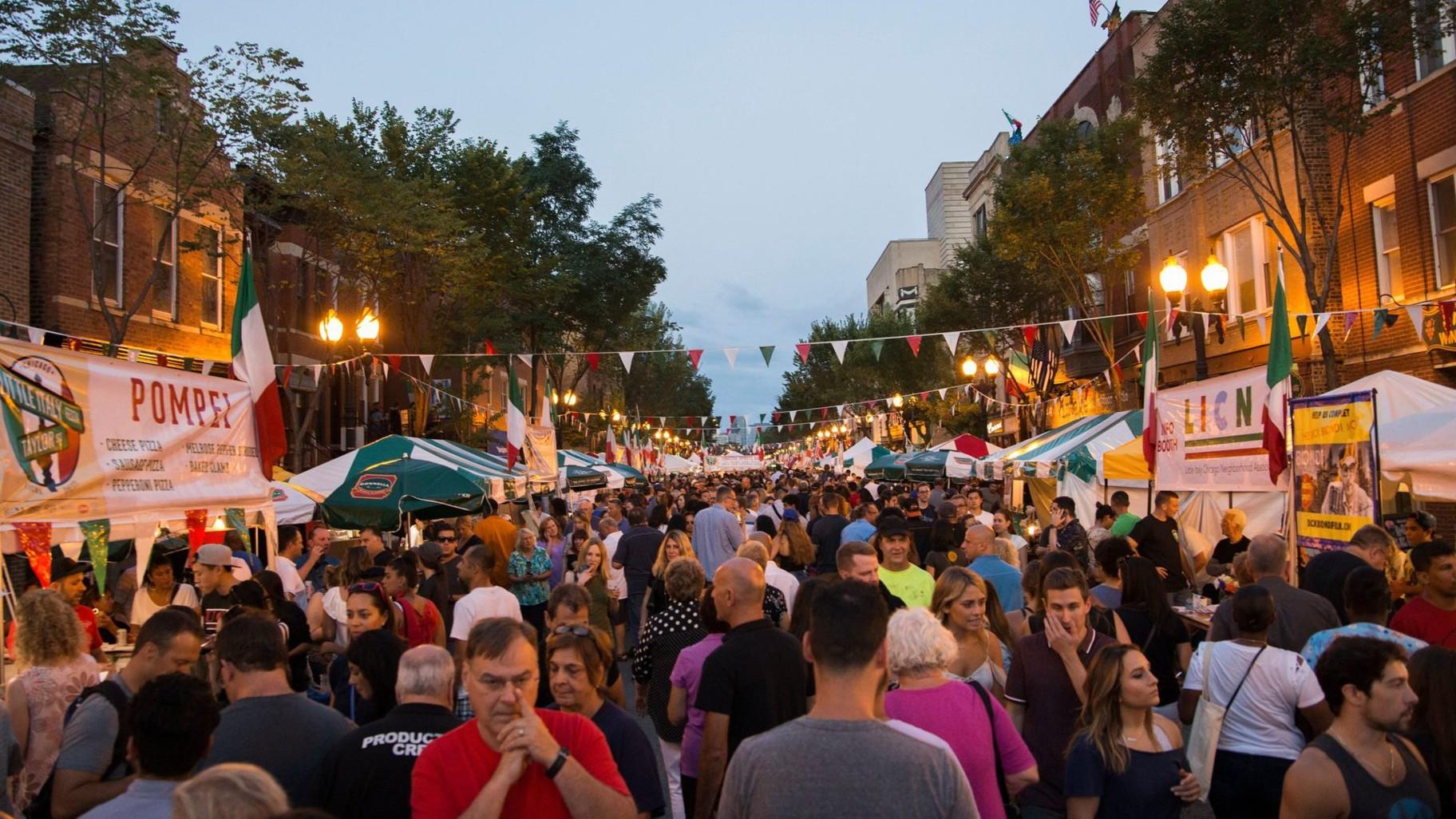 Little Italy Fest sur la rue Taylor.  (Crédit : Onesti Divertissement)