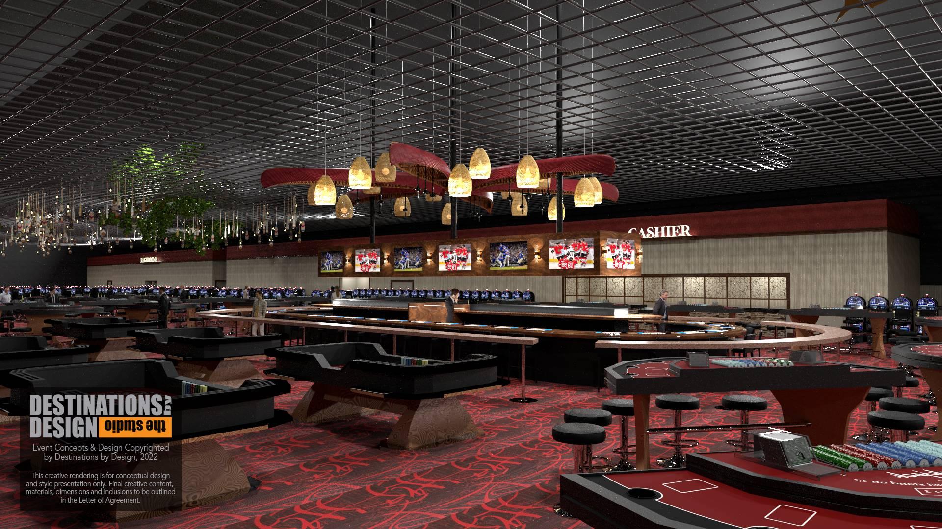 The Temporary by American Place Casino is expected to open by mid-November. (Courtesy: Destinations by Design)