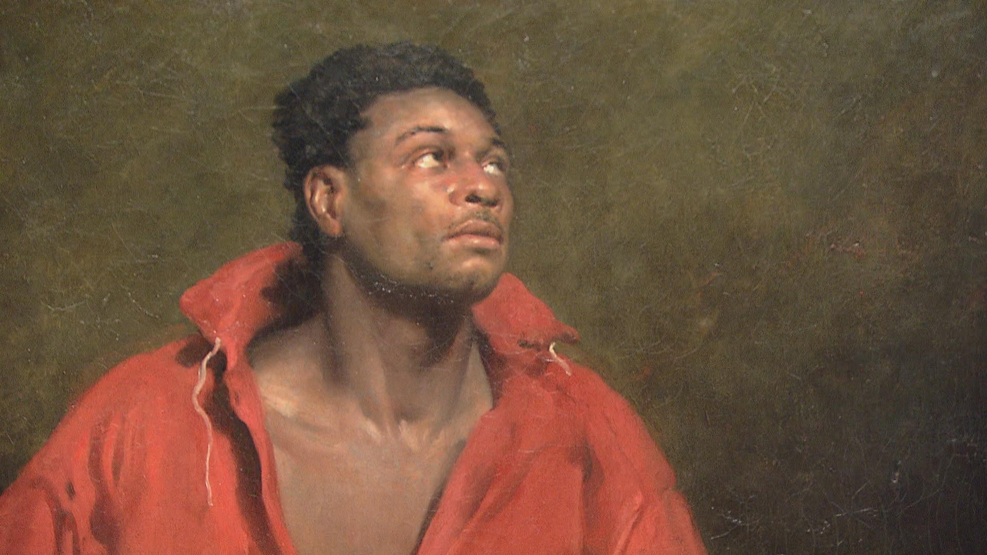 Close-up, “The Captive Slave.” 