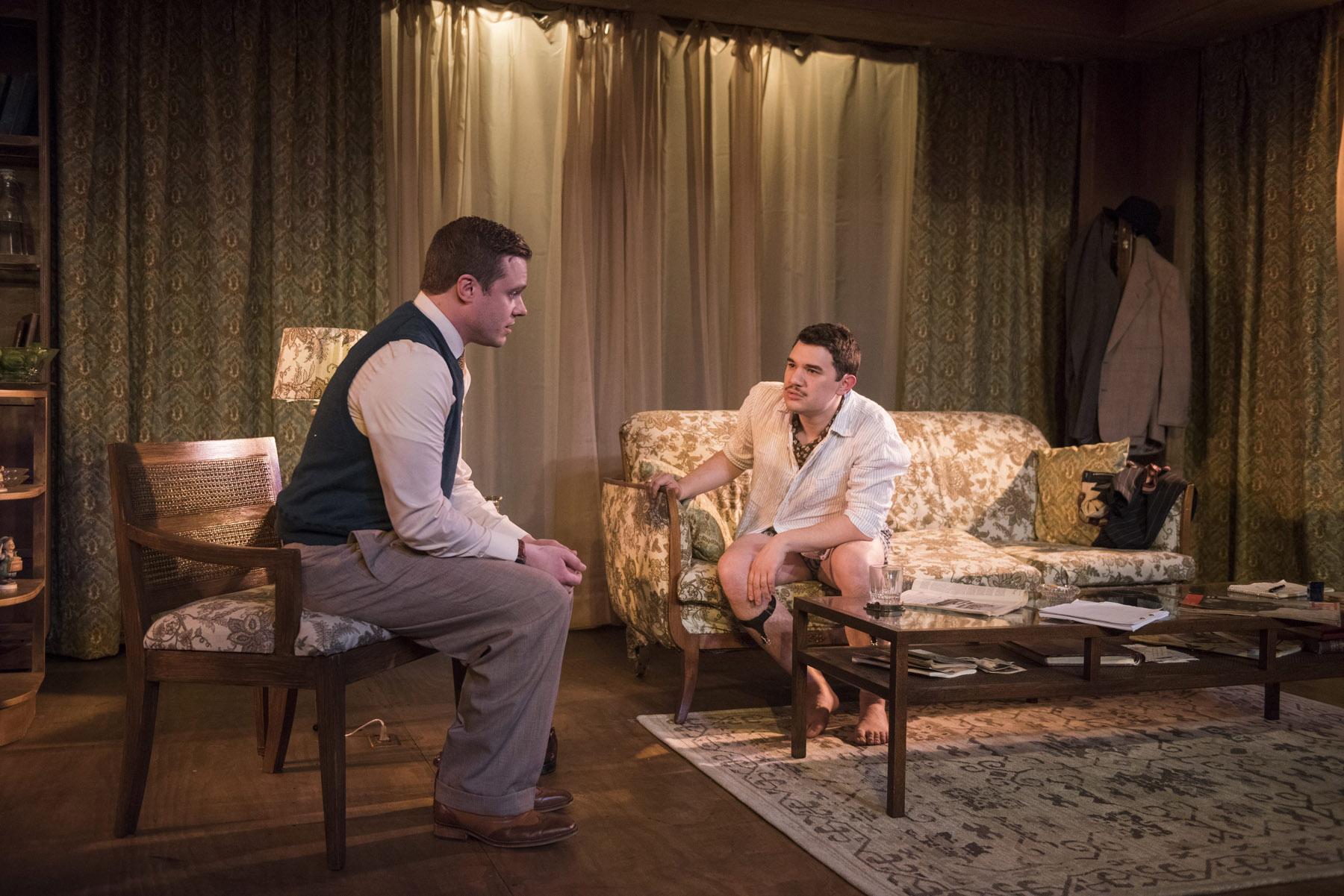 Curtis Edward Jackson, left, and Rudy Galvan in “The Gentleman Caller.” (Photo by Michael Brosilow)