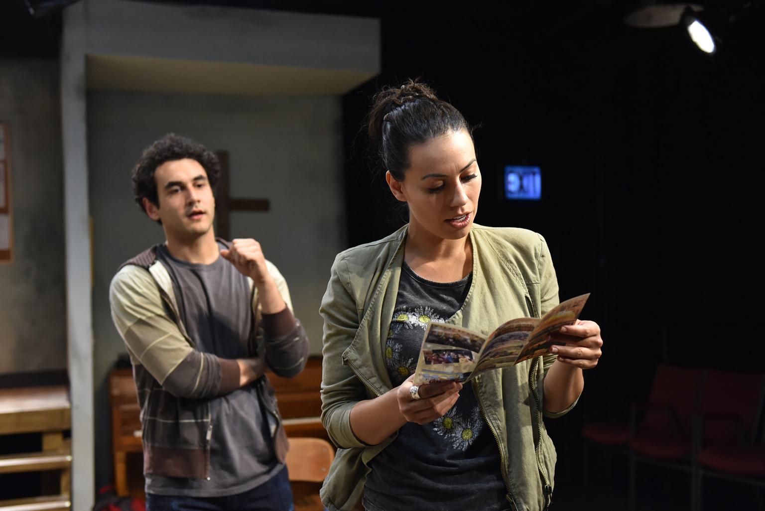 Raphael Diaz and Paloma Nozicka in “The Harvest.” (Photo by Michael Courier)