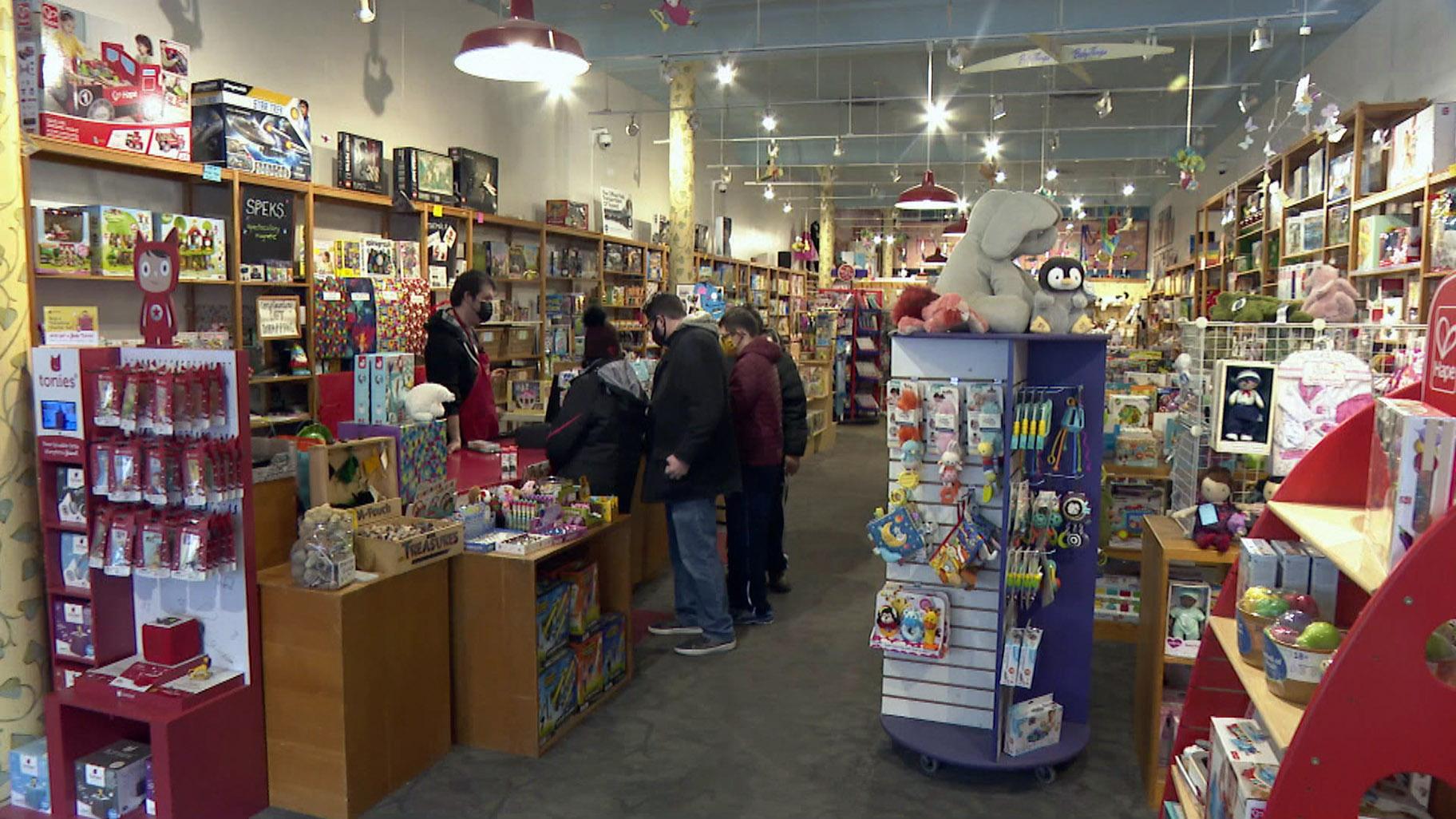 The holiday season, the period between Thanksgiving and Christmas, is Timeless Toys’ busiest time of year. (WTTW News)