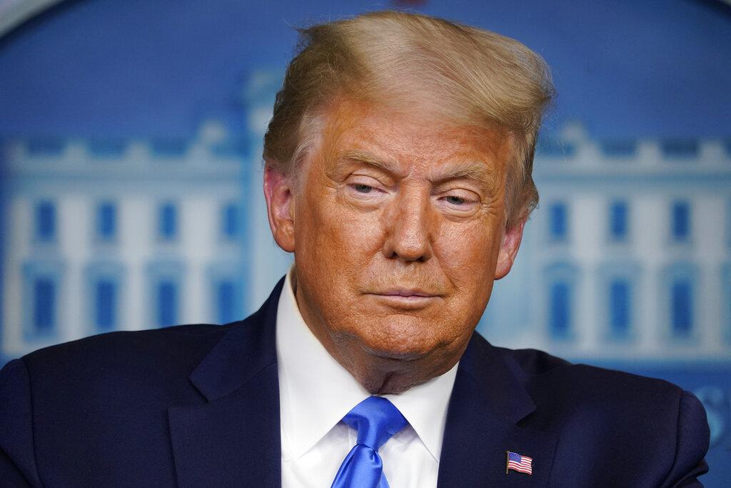 President Donald Trump speaks during a news conference in the James Brady Press Briefing Room of the White House Wednesday, Sept. 23, 2020, in Washington. (AP Photo / Evan Vucci)
