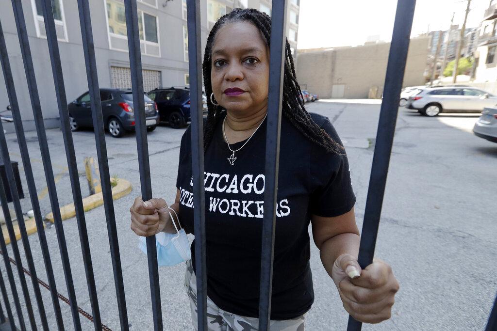 Roushaunda Williams poses for a photo in Chicago on Thursday, July, 23, 2020. (AP Photo / Nam Y. Huh)