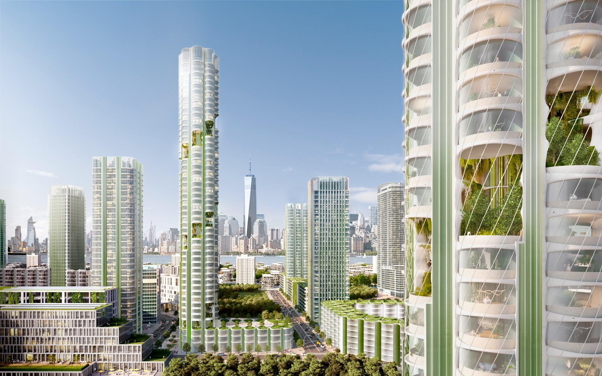 A rendering of the Urban Sequoia prototype. (Courtesy of Skidmore, Owings & Merrill)