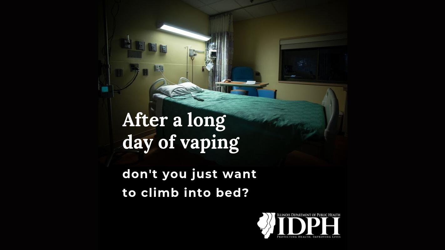 Illinois Department of Public Health officials are warning residents of the dangers of vaping in a new social media campaign. (Courtesy of the Illinois Department of Public Health)