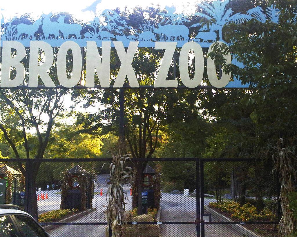 This Sept. 21, 2012, file photo shows an entrance to the Bronx Zoo in New York. (AP Photo / Jim Fitzgerlad, File)