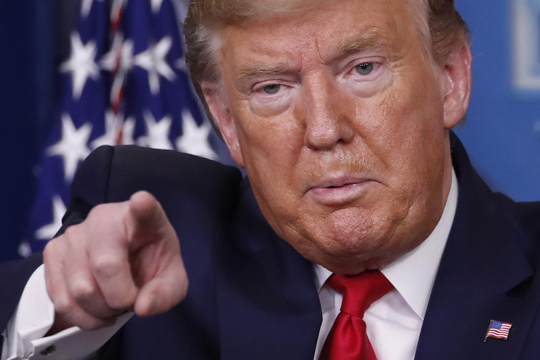 President Donald Trump speaks about the coronavirus in the James Brady Briefing Room, Thursday, March 26, 2020, in Washington. (AP Photo / Alex Brandon)
